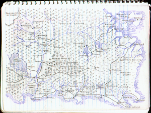 Hand Drawn Mystara Map